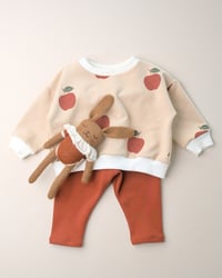 Image 4 of Legging Alma · Sienne côtelé · Coton biologique