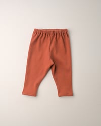 Image 1 of Legging Alma · Sienne côtelé · Coton biologique