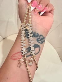 Image 2 of Autism mama gold laminated bracelet 
