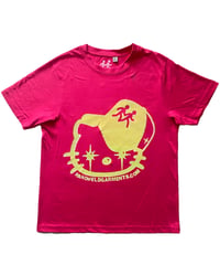 Image 1 of (emo) kitty tee (yellow/pink)