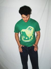 Image 2 of (emo) kitty tee (yellow/green)