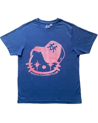 Image 1 of (emo) kitty tee (pink/blue)