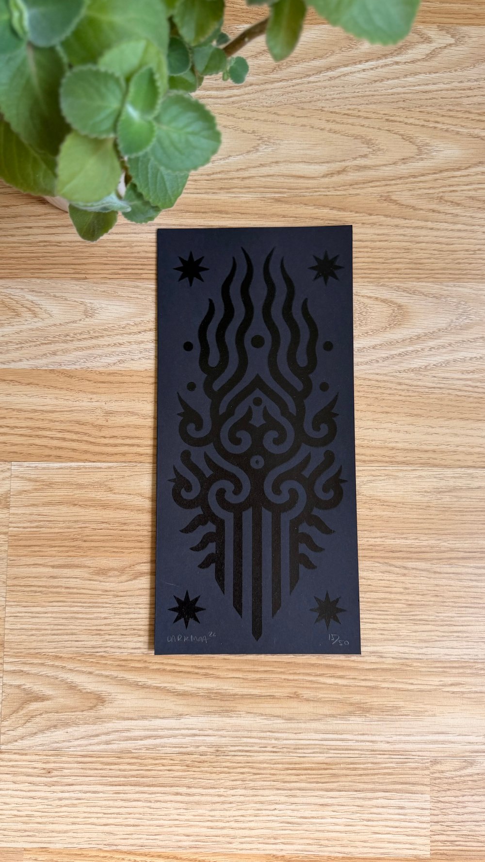 Ghost Prints Black by Dakmaa