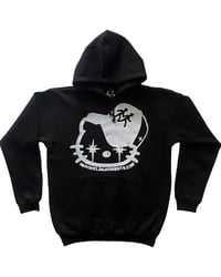 Image 1 of (emo) kitty hoodie (black)