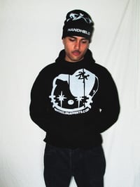Image 2 of (emo) kitty hoodie (black)