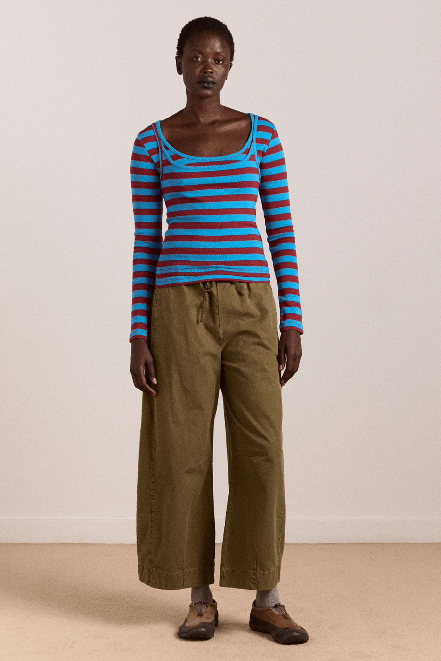 Image of 2-Pantalon Felix Twill verde