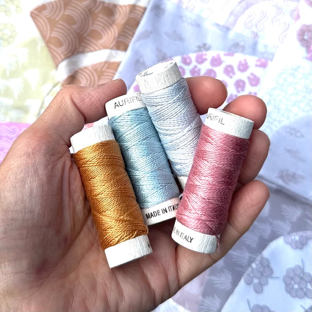 Image of Coastal Walk Aurifil thread collection