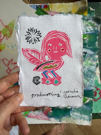 Image 1 of Good morning ! Hand finished relief print 