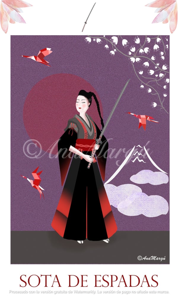 Image of Lámina Tarot 'Sota de Espadas' / 'Page of Swords' 