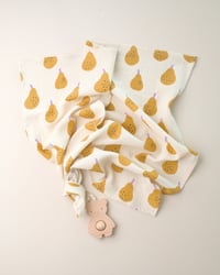 Image 1 of Lange poires · Double gaze ocre · Coton biologique