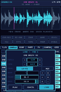 Image 4 of Breaks-DS - NDS Drum Loop Glitch Sampler - Downloadable ROM - V4.4 (07/25/26)