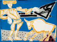 Image 1 of "The Bull Fighter Collage I" by America Martin