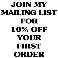 MAILING LIST DISCOUNT