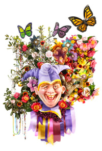 Image 3 of Carnival Jester poster signed - 12x18