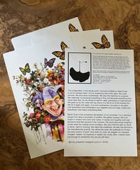 Image 2 of Carnival Jester poster signed - 12x18