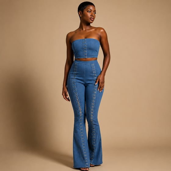 Image of Asher Denim Top