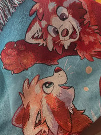 Image 2 of Red Panda Woven Blanket