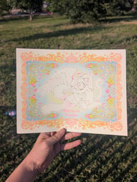 Image 1 of find me in paradise 4 color risograph print