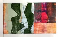 Image 1 of Layered Abstract Gelliprints -  September's  Gelliprint Monthly session at Clevedon Craft Centre 