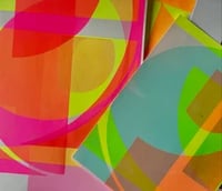Image 3 of Layered Abstract Gelliprints -  September's  Gelliprint Monthly session at Clevedon Craft Centre 