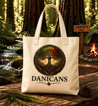Image 1 of Danicans Phoenix & Tree of Life Canvas Tote Bag 