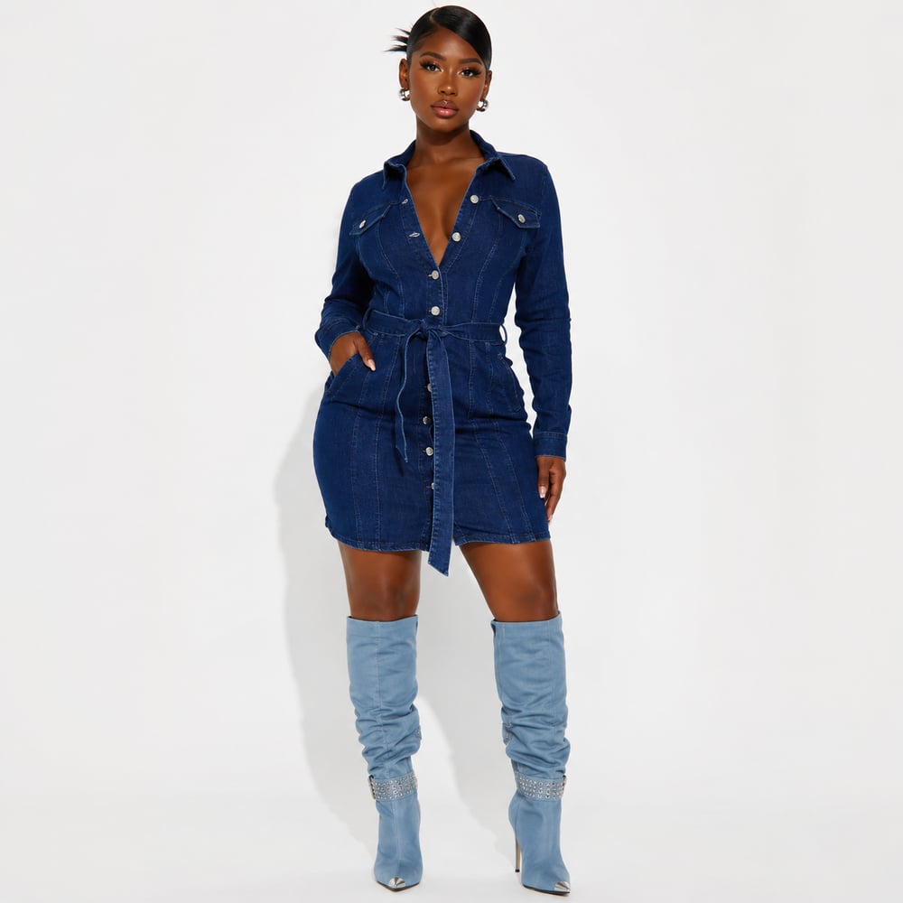 Image of Raven Denim Dress
