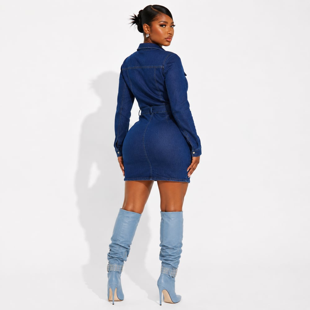 Image of Raven Denim Dress