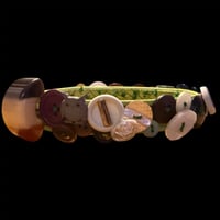 Image 3 of Rag dolly leather button cluster choker