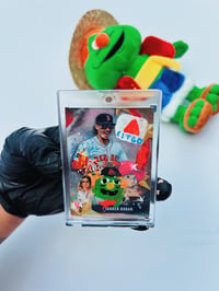 Image 1 of ice cold coca-colas on the green monstah | 2.5 x 3.5 artist edition trading card