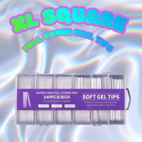 Extra Long Square Full Cover Nail Tips 