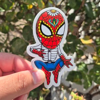Image 2 of Spiderman Calavera Clear Vinyl Sticker