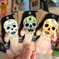 skull mask pins