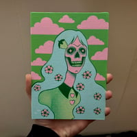 Image 3 of skeleton lady paintings 