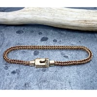 Image 2 of Double Loop-in-Loop Bracelet in Solid 14k Gold