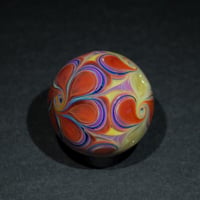 Image 1 of Garnet Amber Pinwheel Marble