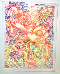 “Blue Dream Dragon No. 4” prelim drawing