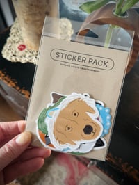 Image 2 of Dog Head Sticker Pack