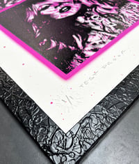 Image 2 of COKE MOSS • PINK QUAD PRINT • 1/1 Test Proof • SUPPLIED FRAMED ready to hang