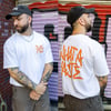 "What a Waste" T-Shirt Orange/White