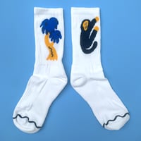 Image 1 of MONKEY ON TREE SOCKS