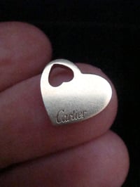 Image 1 of CARTIER 18ct yellow gold heart pendant 1.7g