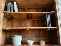 Image 6 of Bibliothèque ancienne en bois massif — Meuble de campagne chiné