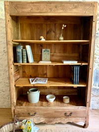 Image 12 of Bibliothèque ancienne en bois massif — Meuble de campagne chiné