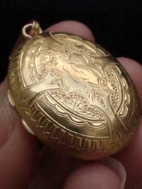 Image 6 of VICTORIAN 18CT YELLOW GOLD CITRINE LOCKET PENDANT