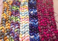 Image 2 of B- Mystery Handdyed Rambouillet Top 4 oz - PRE-ORDER - DYED TO ORDER