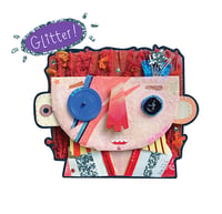 Image 1 of Ziggy Stardust Noggin'™ Sticker - GLITTER