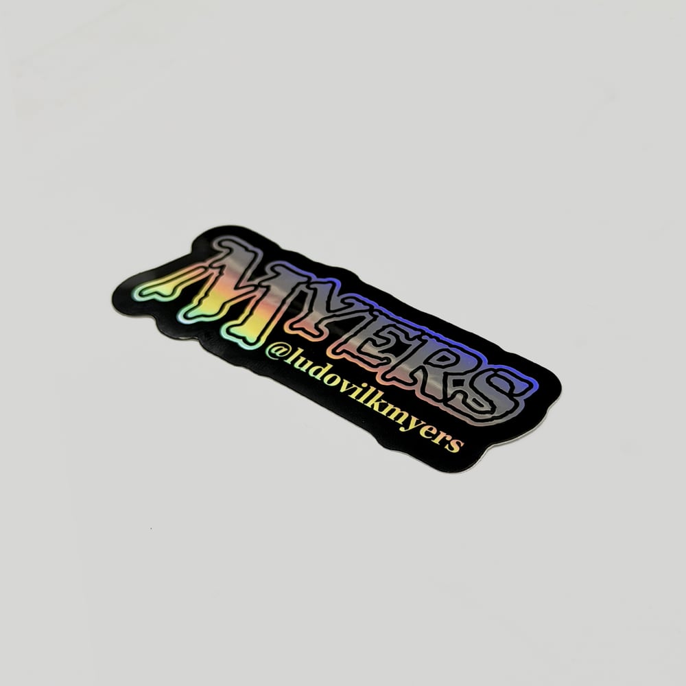 Image of Myers Sticker Black