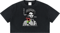 Image 1 of Heavy Mineral Wash Crop "NOIY" T-shirt 275gsm|8.1oz