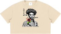 Image 2 of Heavy Mineral Wash Crop "NOIY" T-shirt 275gsm|8.1oz