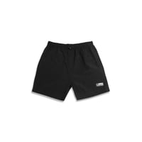 MENS NYLON BEACH SHORTS - BLK